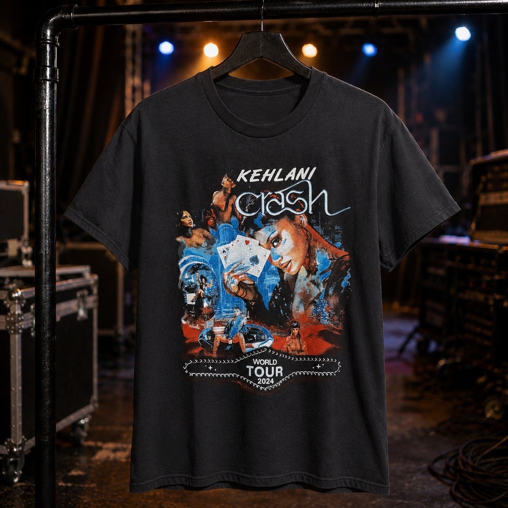 XS Kehlani Crash World Tour 2024 Official T-Shirt Textured (Extra Small) NEW